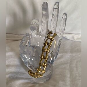 Vintage Coro Gold tone Chain Bracelet with added clasp